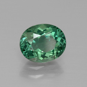 Apatita verde natural de 1,36 ct, corte óvalo, VVS-VS