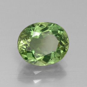 Apatita verde natural de 1,74 ct, corte óvalo, VS