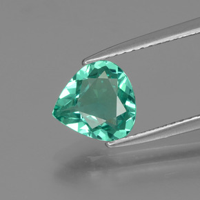Apatito Verde natural de 1.28 ct, En forma de pera, VVS-VS