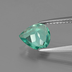 Apatito Verde natural de 1.28 ct, En forma de pera, VVS-VS