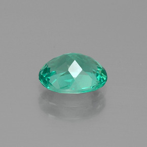 Apatita verde natural de 1,33 ct, corte óvalo, VS