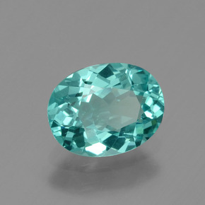 Apatita verde natural de 1,28 ct, corte óvalo, VVS
