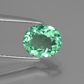 Apatita verde natural de 1,17 ct, corte óvalo, VVS-VS