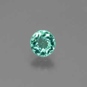 Apatito Verde natural de 0.57 ct, Corte Redondo, VVS-VS
