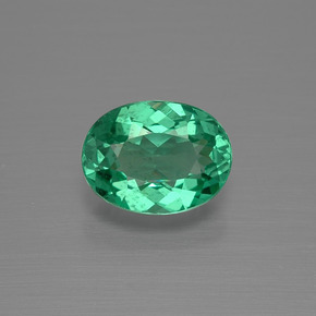 Apatita verde natural de 1,35 ct, corte óvalo, VS