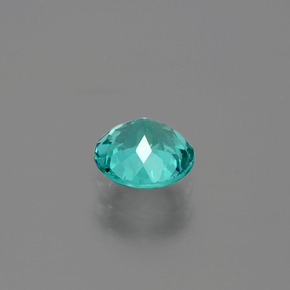 Apatito Verde azul natural de 0.88 ct, Corte Redondo, VS