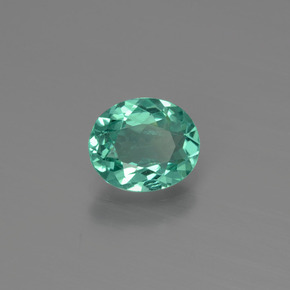Apatita verde natural de 0,88 ct, corte óvalo, VS