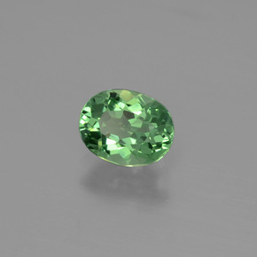 Apatita verde natural de 0,95 ct, corte óvalo, VVS-VS