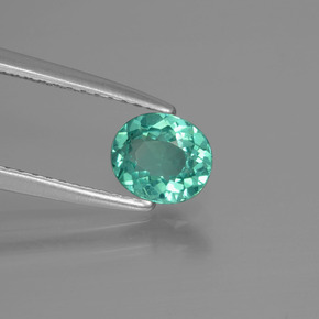 Apatito Verde natural de 0.68 ct, Corte Óvalo, VS