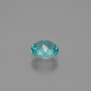 Apatita azul natural de 0,70 ct, corte óvalo, VS