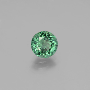 Apatito Verde azul natural de 1.02 ct, Corte Redondo, VVS-VS