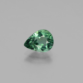 Apatita verde natural de 1,03 ct, en forma de pera, VS