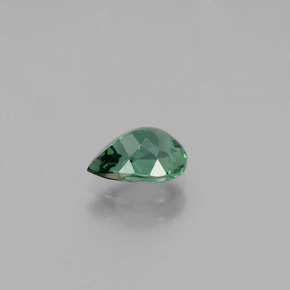 Apatita verde natural de 1,03 ct, en forma de pera, VS