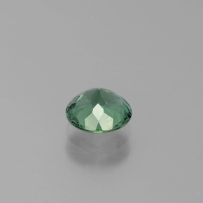 Apatito Verde azul natural de 0.88 ct, Corte Redondo, VVS-VS