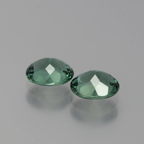 Gemas de apatita verde natural de  ct, corte óvalo, VS