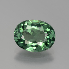 Apatita verde natural de 1,62 ct, corte óvalo, VS