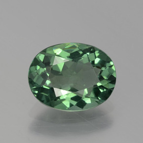Apatita verde natural de 1,62 ct, corte óvalo, VS