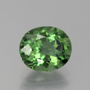 Apatita verde natural de 1,72 ct, corte óvalo, VS