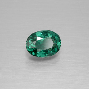 Apatito Verde azul natural de 0.76 ct, Corte Óvalo, VS