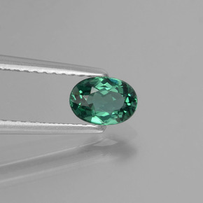 Apatito Verde azul natural de 0.54 ct, Corte Óvalo, VS