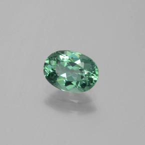 Apatita verde natural de 0,82 ct, corte óvalo, VVS-VS