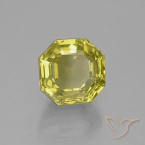 Apatito Amarillo verdoso natural de 7.51 ct, Corte Octágono / Esmeralda, VS