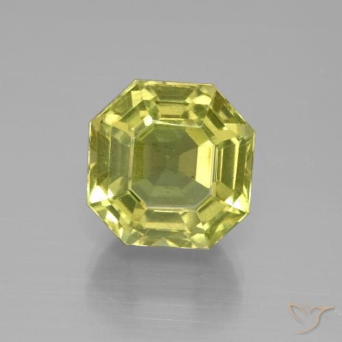 7.91ct Natural Amarillo claro Apatito, corte esmeralda, VS