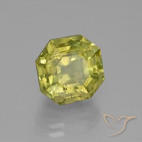 Apatito Amarillo verdoso natural de 7.64 ct, Corte Octágono / Esmeralda, VS-SI