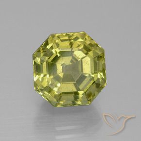 Apatito Amarillo verdoso natural de 9.46 ct, Corte Octágono / Esmeralda, VS