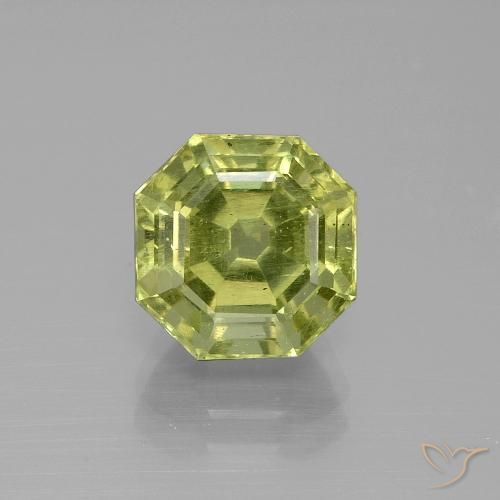 4.70ct Natural Amarillo medio Apatito, corte esmeralda, VS-SI