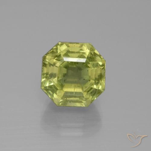 5.75ct Natural Amarillo medio Apatito, corte esmeralda, VS-SI