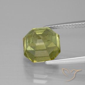 Apatito Amarillo medio natural de 5.75 ct, Corte Octágono / Esmeralda, VS-SI