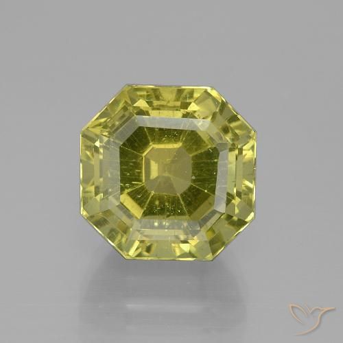 9.32ct Natural Amarillo medio Apatito, corte esmeralda, VS