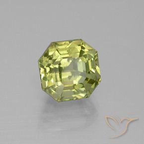 Apatito Amarillo medio natural de 5.48 ct, Corte Octágono / Esmeralda, VS