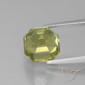 Apatito Amarillo medio natural de 5.48 ct, Corte Octágono / Esmeralda, VS