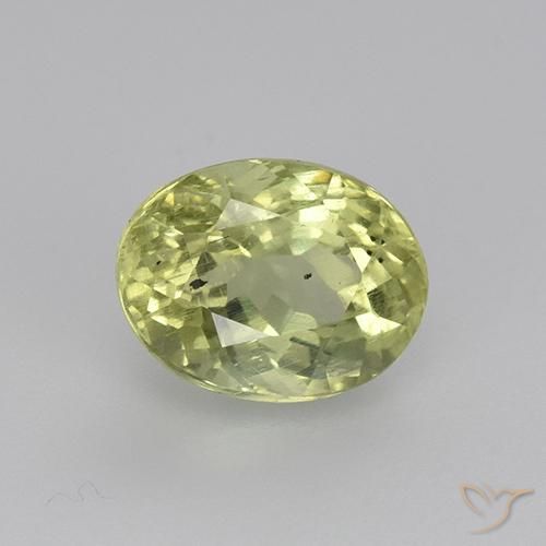1.73ct Natural Verde amarillento Apatito, Ovalada, VS-SI