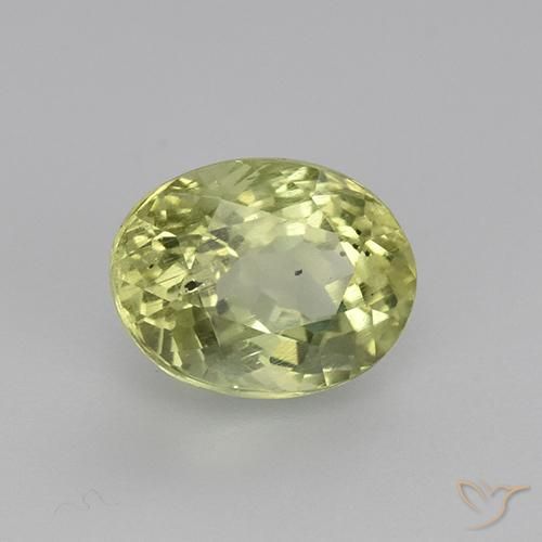 Apatito Verde amarillento natural de 1.73 ct, Ovalada, VS-SI