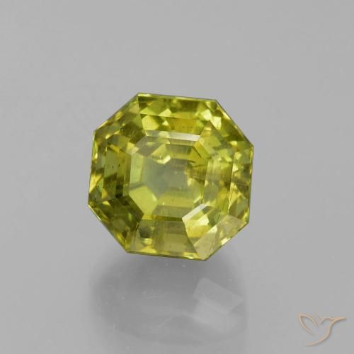 Apatito Verde bosque cálido natural de 11.26 ct, Corte Octágono / Esmeralda, VS-SI