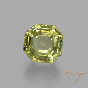 Apatito Verde amarillento natural de 3.40 ct, Corte Octágono / Esmeralda, VS