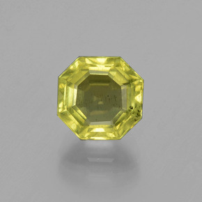 Apatita verde natural de 2,71 ct, corte esmeralda, VS