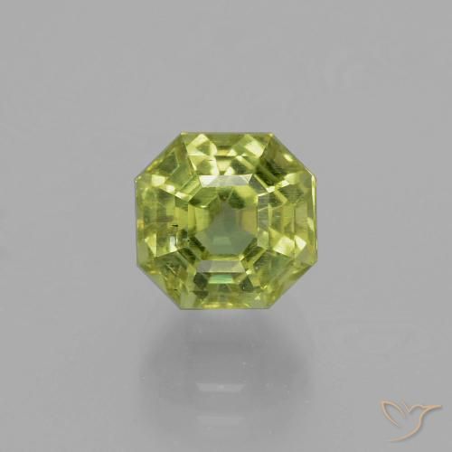 3.06ct Natural Verde amarillento Apatito, corte esmeralda, VS