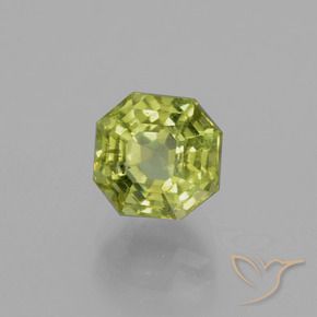 Apatito Verde amarillento natural de 3.06 ct, Corte Octágono / Esmeralda, VS