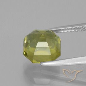 Apatito Verde claro natural de 4.14 ct, Corte Octágono / Esmeralda, VS-SI