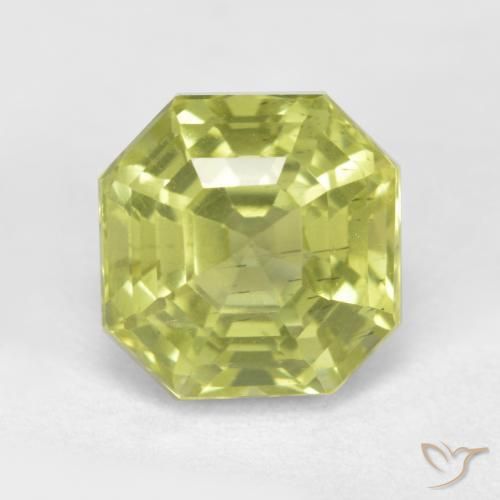 3.03ct Natural Amarillo claro Apatito, corte esmeralda, VS