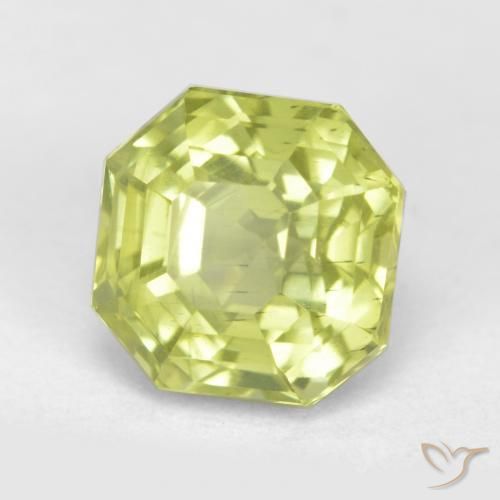 Apatito Amarillo claro natural de 3.03 ct, Corte Octágono / Esmeralda, VS