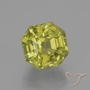 Apatito Verde terroso cálido natural de 6.28 ct, Corte Octágono / Esmeralda, VS