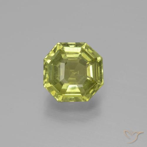 2.64ct Natural Verde bosque cálido Apatito, corte esmeralda, VS