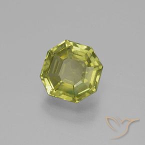 Apatito Verde bosque cálido natural de 2.64 ct, Corte Octágono / Esmeralda, VS