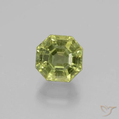 2.31ct Natural Verde terroso cálido Apatito, corte esmeralda, VS-SI