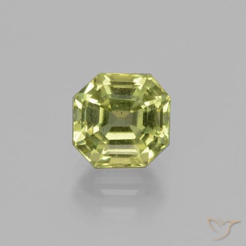 2.37ct Natural Verde amarillento Apatito, corte esmeralda, VS